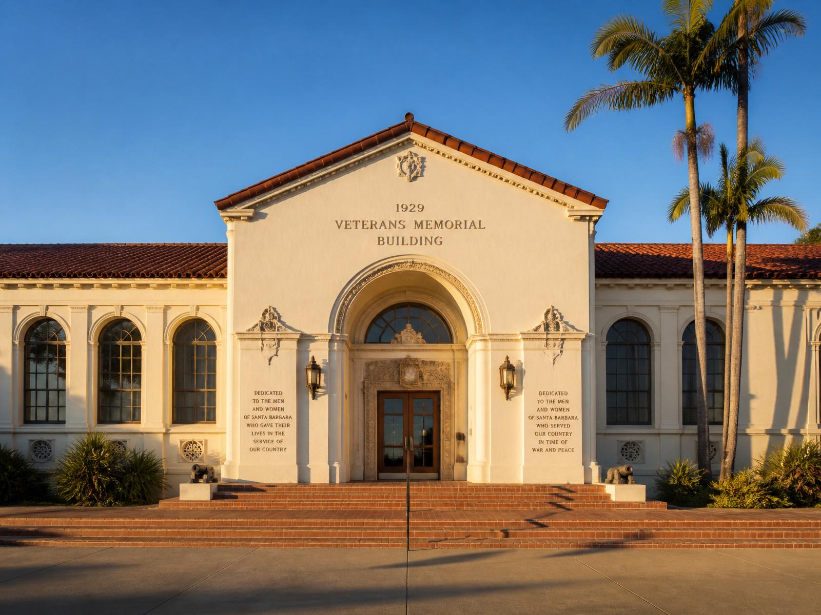 The Alameda Veterans Memorial Building, a 1929 Spanish Colonial Revival landmark